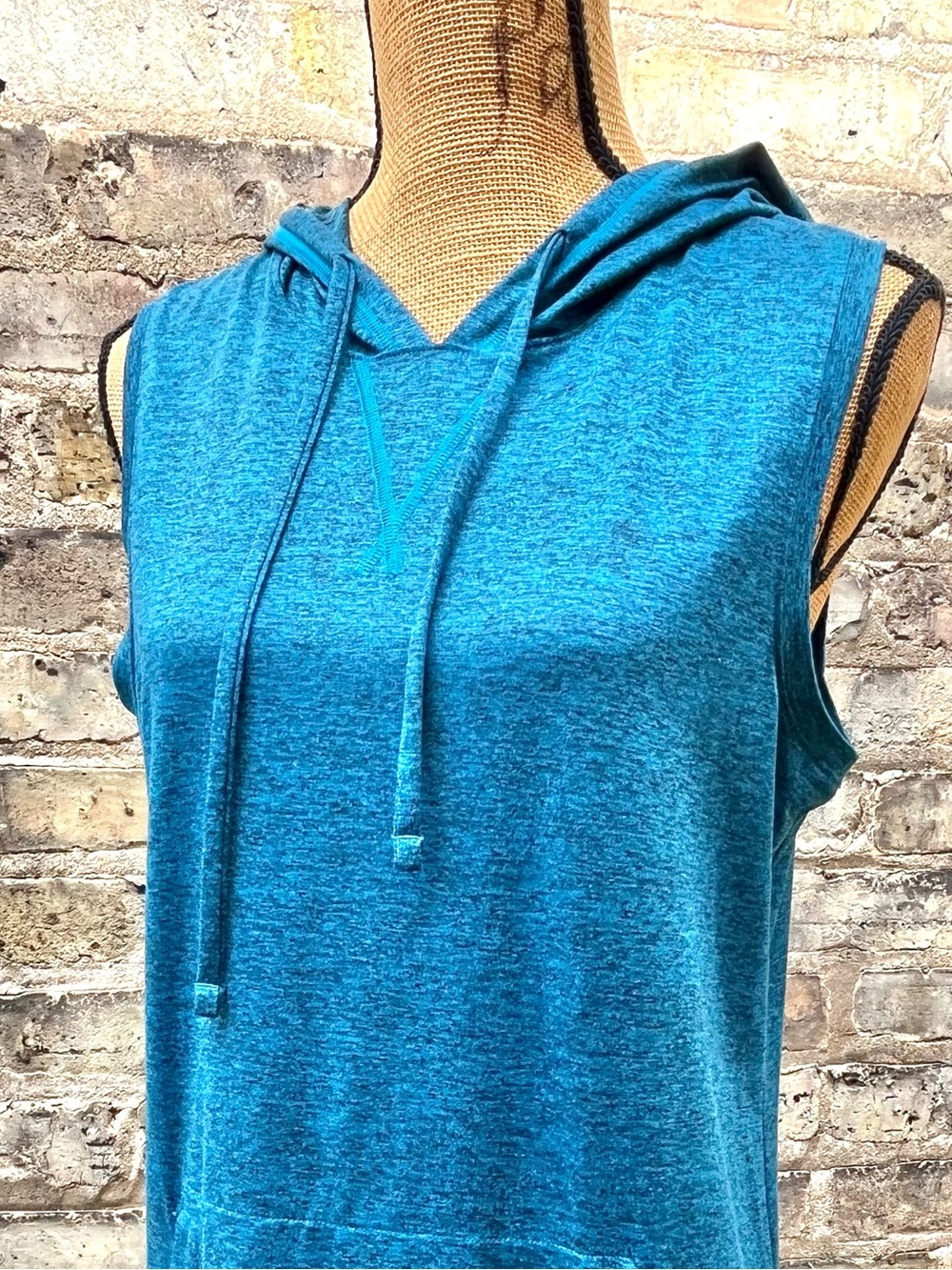 Tek Gear Dry Tek Active Athletic Mini Dress Heathered Dark Teal Size Medium - Picture 2 of 8
